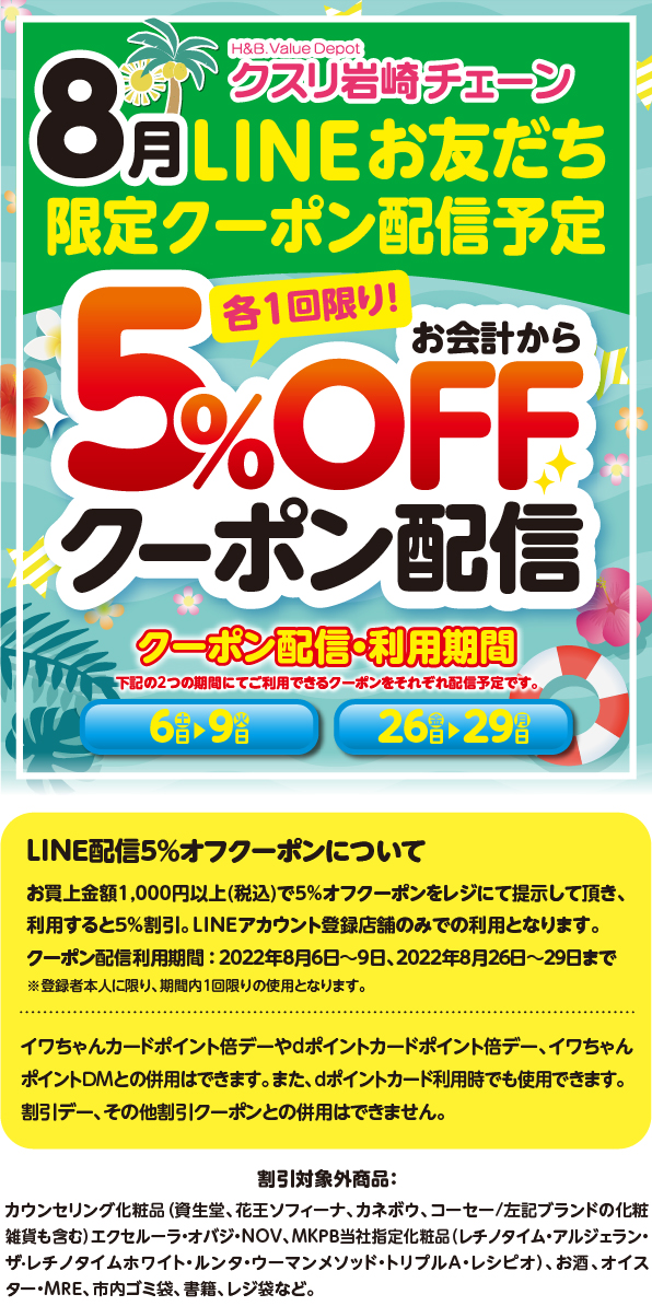 イワちゃんカード LINEお友だち限定クーポン